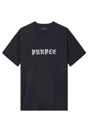 Black cotton T-shirt PURPLE BRAND | P101TBTP425BLACK
